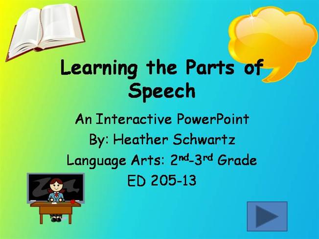 parts of speech ppt presentation